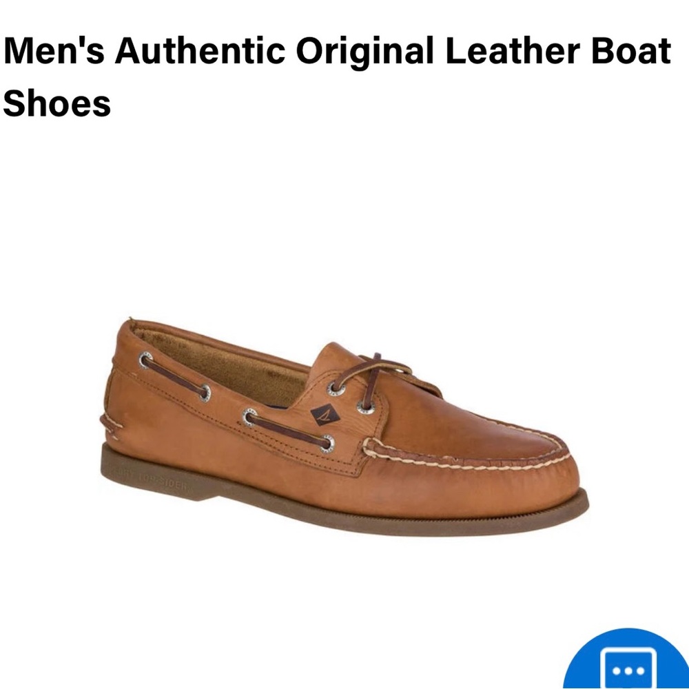 Sperry Men's Brown Leather Boat Shoes